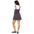 thumbnail image 4 of Celebrity Pink Women's Plaid Sleeveless Pleated Skater Mini Dress, Sizes XS-XXXL, 4 of 5