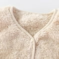 thumbnail image 6 of Favoffer Baby Boys Girls Winter Fleece Sleeveless Jackets Toddlers Buttoned Warm Fleece-Lined Vest Coral Solid Color Gilet for Daily Photos Indoor Activities Festivals 1-6Y, 6 of 9