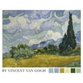 thumbnail image 2 of Men's Lost Gods Vincent Van Gogh Wheat Field with Cypresses  Graphic T-Shirt, 2 of 5