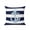 Navy blue light blue, variant on Outdoor Pillows Waterproof, Nautical Anchor Bedding Throw Pillows with Insert for Couch Sofa Bed, Turquoise Grey White Horizontal Stripe 16x16 Inch Pillowcases Decorative Patio Pillow Set of 1