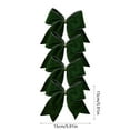 thumbnail image 3 of Christmas Bows, 4-pack Green Cloth Tree Decorations, 6-inch Festive Gift Wrapping Accents,Vsgery, 3 of 8