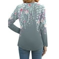 thumbnail image 4 of Fantaslook Women Tunic Tops Casual Long Sleeve Shirts Crew Neck Fall Tops Basic Tees Floral Dressy Blouses, 4 of 8
