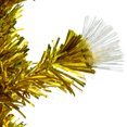 thumbnail image 2 of Northlight 3' Pre-Lit Gold Fiber Optic Artificial Christmas Tree, White Lights, 2 of 5