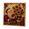 thumbnail image 2 of DIY Pearl Painting Kit with Frame, Santa Claus Sunflower Design, Plastic Bead Art Craft Set for Christmas Decor, Easy Dotting Mosaic for Kids & Adults, Holiday Gift Idea, 2 of 6
