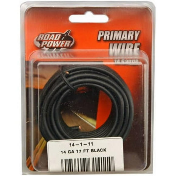 Coleman Cable 55667133 17 ft. 14 Gauge Primary Wire - Black