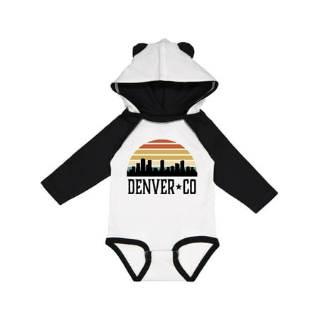 

Inktastic Denver Colorado Skyline Vintage Gift Baby Boy or Baby Girl Long Sleeve Bodysuit