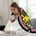 thumbnail image 5 of Pokemon Pikachu Throw Blanket Cute Flannel for Boys Girls Men Women, 5 of 7