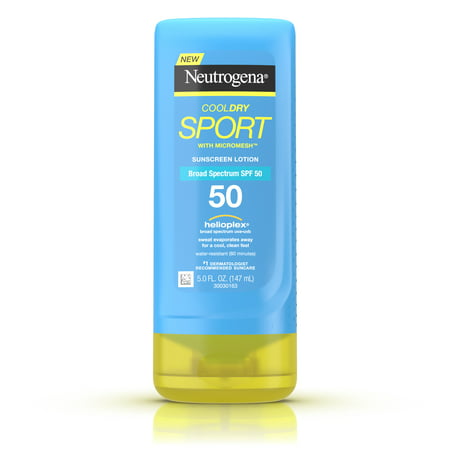 Neutrogena CoolDry Sport Sunscreen Lotion with SPF 50, 5 fl. (Best Sunblock Lotion For Body)