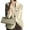 Beige S, variant on Lady Winter Coat Knitted Thickened Single-breasted Solid Color Pockets Stand Collar Warm Button Decor Cardigan Daily Wear Outdoor Sweater Jacket
