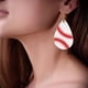 thumbnail image 4 of 3 pares de pendientes de cuero de baloncesto para mujer, pendientes ligeros de juego de pelota, pendientes redondos de lágrima, pendientes colgantes de cuero, 4 of 6