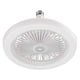 thumbnail image 3 of Ventilador de techo con luz Lámpara LED moderna y silenciosa para sala de estar (A) Blanco, 3 of 9