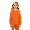 thumbnail image 7 of Xyant Kids Girls Boys Hoodies Cotton Long Sleeve Pullover Hooded Sweatshirts with Pocket (Orange,5-6 Years), 7 of 7