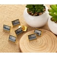 thumbnail image 4 of American Flag Police Lapel Pin - 12-Pack Thin Blue Line Flag Rectangle Pins, Law Enforcement Support, Black Blue and White with Gold Frame, 4 of 4
