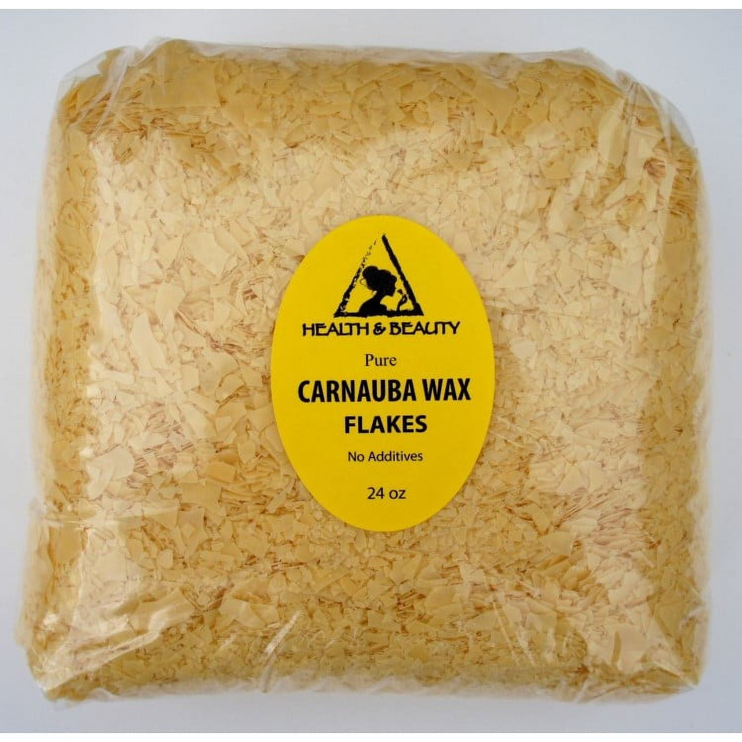 CARNAUBA WAX - T1 ORGANIC FLAKES BRAZIL PASTILLES BEADS PREMIUM 100% PURE 24 OZ