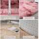 thumbnail image 3 of Granjero Gordo Alfombrilla de baño antideslizante de felpa mullida, accesorio de decoración para baño, 15 x 47 pulgadas (azul), 3 of 5