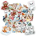 thumbnail image 5 of 35pcs Festive Animal Stickers Christmas Winter Children Stickers for Luggage Laptop Notebook, 5 of 9
