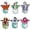 Colorful Stripes, variant on Lily Cute Snowman Winter Holiday Self Adhesive Iron On Applique Sticker Patch