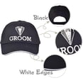 thumbnail image 3 of MEANT2TOBE Black Groom Bachelor Party Baseball Cap | Groom Bachelors Wedding Decor, 3 of 7