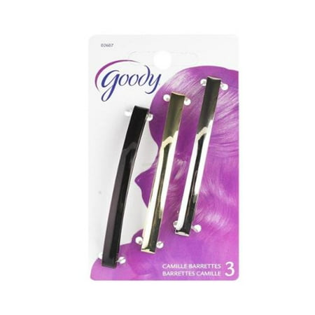 Goody Classics 3" Metal Domed Barrette 3 ea (Pack of 4)