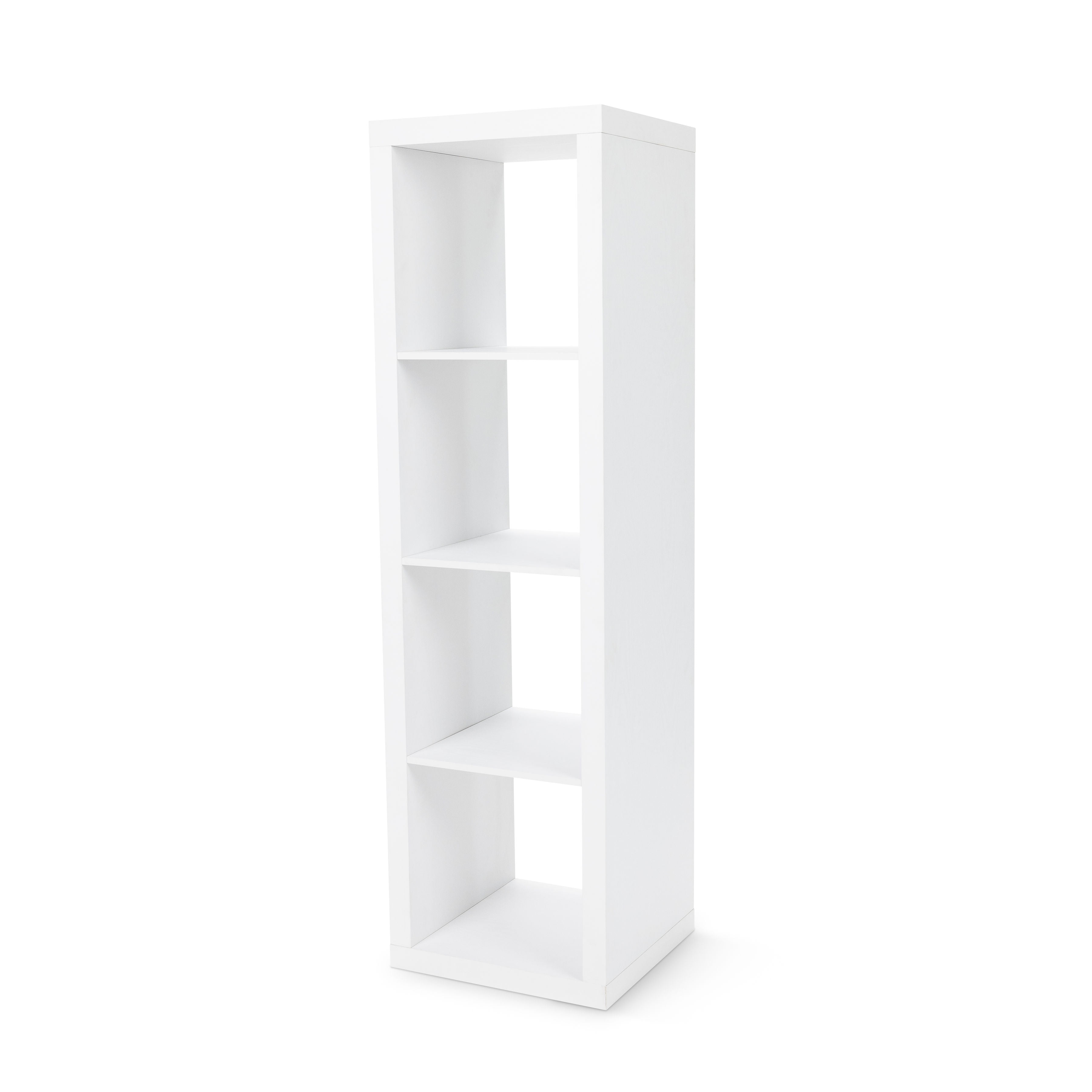 Better Homes & Gardens 4Cube Vertical Storage Organizer, White Texture