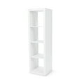 Better Homes & Gardens 4Cube Vertical Storage Organizer, White Texture