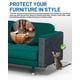 thumbnail image 2 of Protector de muebles para sofá para gatos, 78 x 15.7 pulgadas, alfombrillas autoadhesivas para rascar gatos, almohadillas para orejas recortables para pared, esquina, torre de gato y, 2 of 7