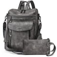 thumbnail image 1 of Mochila Shrie Fashion de piel para mujer, color negro, 1 of 6