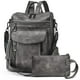 thumbnail image 1 of Mochila Shrie Fashion de piel para mujer, color negro, 1 of 6