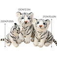 thumbnail image 2 of Juguete De Peluche De Tigres, Peluche De Peluche, Lindo Tigre Realista, Animales De Peluche, Juguete Para Niños, Para Niños Y Niñas, 2 of 8