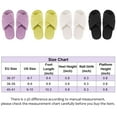 thumbnail image 4 of Spencer Women's Fuzzy Slippers Cross Band Memory Foam House Slippers Open Toe Slides Indoor / Outdoor Shoes, Black, 4 of 11