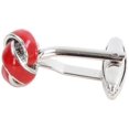 thumbnail image 2 of High Quality Cufflinks Cuff Nails Men's Red Twist Cufflinks (2set, red), 2 of 5
