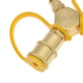 thumbnail image 4 of Redempat Copper 1/4 RV Propane Quick Connect Y Splitter Adapter Splitter 1/4 Propane Y Splitter RV Propane Y For RV Trailer, 4 of 6