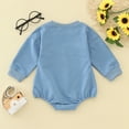 thumbnail image 4 of Vedolay Little Girl Autumn Outfits Cute 2023 Girl Cotton Long Sleeve Bodysuits Blue,60, 4 of 5