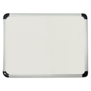 Universal Porcelain Magnetic Dry Erase Board, 72" x 48", Aluminum Frame