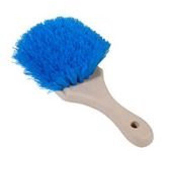 Magnolia Brush 66 Brosse Utilitaire en Plastique Mousse Anti-Acide Extra Rigide avec Manche Court, 1-3/4 Pouces Garniture, Bleu