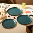 thumbnail image 2 of Platos de acero inoxidable 18/8 de 6 piezas, platos de cena de Metal 304 para niños pequeños, servicio de alimentación de 8 pulgadas reutilizable y apto para lavavajillas, 2 of 5