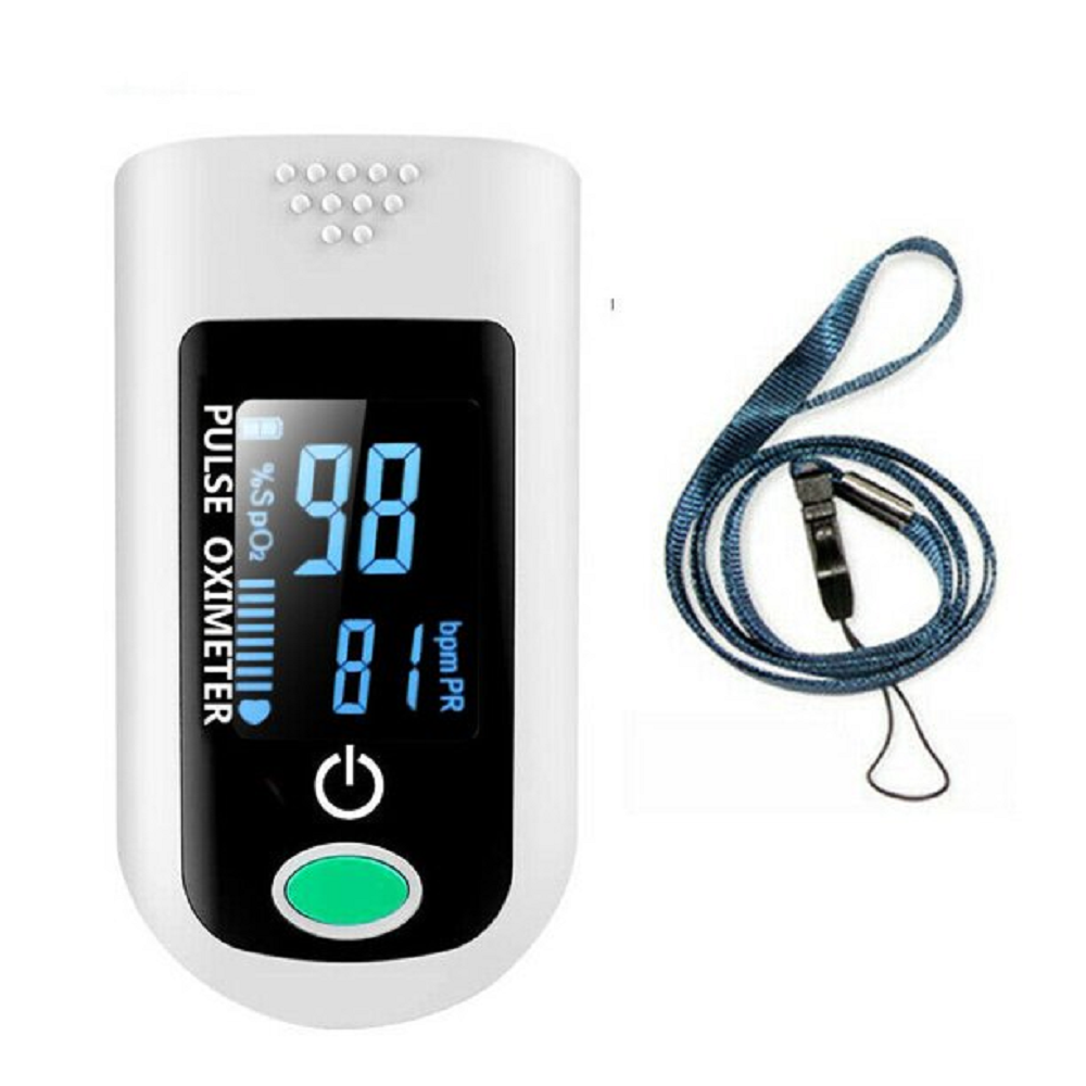 Cooligg Finger Pulse Oximeter Heart Rate Monitor Blood Oxygen Sensor Meter LED Display White - image 4 of 9