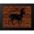 thumbnail image 2 of Lula Bijoux and Company 18x15 Black Modern Framed Museum Art Print Titled - Cozy Cabin Deer, 2 of 5