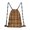 Thanksgiving Brown Tan Plaid Pattern, variant on Thanksgiving Thanksgiving Day Text Food Drawstring Backpack,Waterproof Beach Drawstring Tote with Front Zipper Pocket & Drawstring Closure, Lightweight Portable Gifts for Beach Picnic Hiking Camping