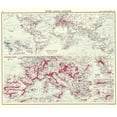 thumbnail image 2 of Bartholomew 13x12 White Modern Wood Framed Museum Art Print Titled - Global Wine Growing Countries - Bartholomew 1907, 2 of 4