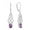 02-amethyst-Feb, variant on Celtic Dangle Drop Earrings Sterling Silver Gemstones Good Luck Celtic Knot for Women Rhodium Plated Jewelry with September Birthstone Created Sapphire