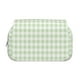 thumbnail image 2 of Disketp Green Checkboard Estuche de Lápices de Doble Capa con Tapa Abatible y Cremallera, Organizador Escolar para Adolescentes y Adultos, 2 of 7