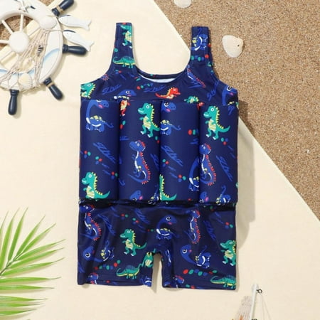 

Baby Toddler Boys Float Suit One Piece Rashguard Cartoon Vest Sleeveless Buoyancy Swimsuit 18 Months-5 Years