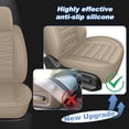 thumbnail image 6 of HQBQBUG Car Seat Covers Full Set for Lexus HS 250h 2010-2012,Premium Leather Waterproof Seat Covers Automotive Seat Protector Compatible Airbag Beige,Full Set(2 Row 5 Seats), 6 of 10