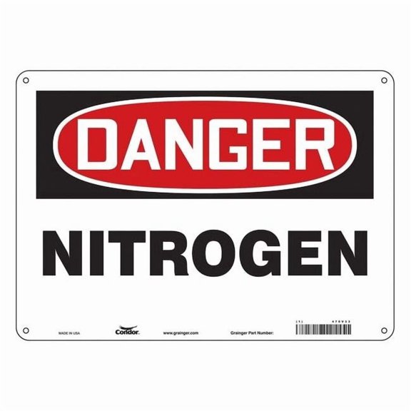 Condor Safety Sign,10 inx14 in,Polyethylene 470V33