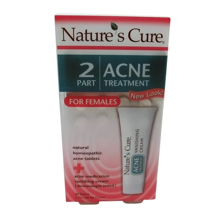 Natures Cure Two-Part Womens Acne Treatment - 1 Kit, 2