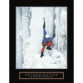 thumbnail image 2 of Frontline 20x24 White Modern Wood Framed Museum Art Print Titled - Determination - Ice Climber, 2 of 4