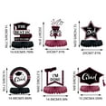 thumbnail image 5 of BNNG 18Pcs Graduation Party Decorations Congrats Grad Table Centerpiece Class of 2024 Graduation Table Decorations for Graduation Party Supplies Honeycomb Table Toppers for Graduation Party Supplies, 5 of 7