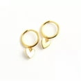 thumbnail image 6 of K-KED Women Drop Heart Stud Earrings Silver&Gold Womens Ladies Delicate Jewelry Gifts US-Gold, 6 of 6