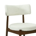 thumbnail image 5 of GDF Studio Modern Dining Chairs, Mid-Century Fabric with Solid Wood Legs for Kitchen Dining Room, Walnut+Beige, Set of 2, 5 of 8